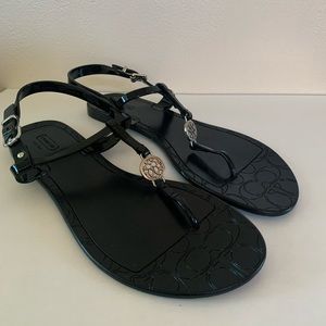 Black Coach Sandals